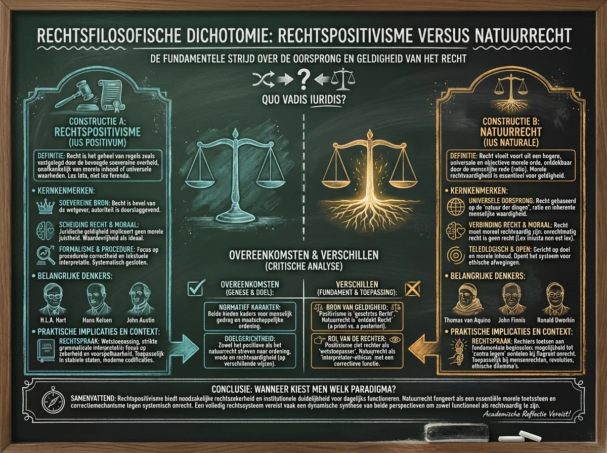 Rechtspositivisme vs Natuurrecht